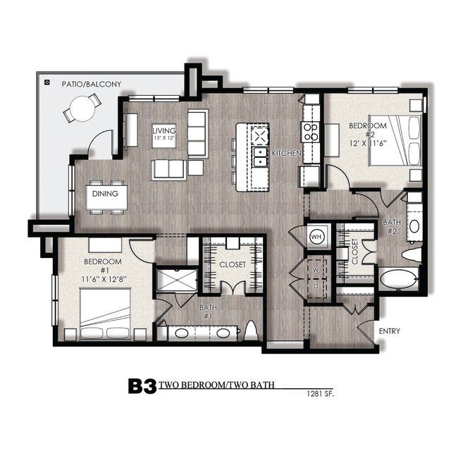 2x2 C 3001 floor plan